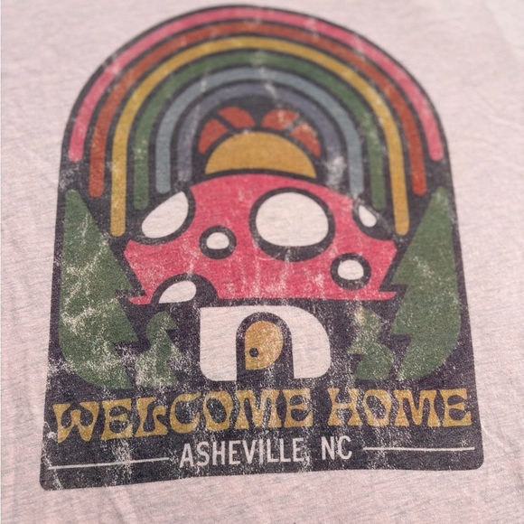 "Welcome Home" Asheville, NC  Unisex Tee, size M - Menottees - Picture 1 of 5